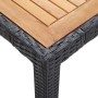 Set comedor de jardín 7 piezas y cojines ratán sintético negro de vidaXL, Conjuntos de jardín - Ref: Foro24-46024, Precio: 62...