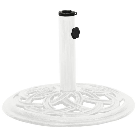 Base de sombrilla de hierro fundido blanco 44x44x31 cm de , Bases para sombrillas - Ref: Foro24-317757, Precio: 60,19 €, Desc...