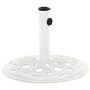 Base de sombrilla de hierro fundido blanco 44x44x31 cm de , Bases para sombrillas - Ref: Foro24-317757, Precio: 60,19 €, Desc...