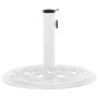 Base de sombrilla de hierro fundido blanco 44x44x31 cm de , Bases para sombrillas - Ref: Foro24-317757, Precio: 60,19 €, Desc...