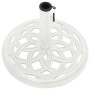 Base de sombrilla de hierro fundido blanco 44x44x31 cm de , Bases para sombrillas - Ref: Foro24-317757, Precio: 60,19 €, Desc...