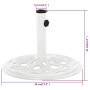 Base de sombrilla de hierro fundido blanco 44x44x31 cm de , Bases para sombrillas - Ref: Foro24-317757, Precio: 60,19 €, Desc...
