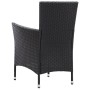 Set comedor de jardín 7 piezas y cojines ratán sintético negro de vidaXL, Conjuntos de jardín - Ref: Foro24-46024, Precio: 62...