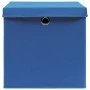 Cajas de almacenaje con tapas 10 uds azul 28x28x28 cm de , Cestas para almacenaje - Ref: Foro24-325198, Precio: 60,03 €, Desc...