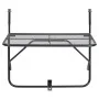 Mesa de balcón de acero negro 60x40 cm de , Mesas de jardín - Ref: Foro24-325924, Precio: 39,99 €, Descuento: %