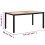 Set comedor de jardín 7 piezas y cojines ratán sintético negro de vidaXL, Conjuntos de jardín - Ref: Foro24-46024, Precio: 62...