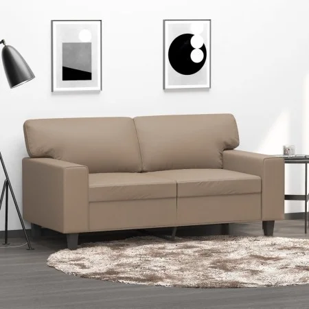 2-seater sofa in cappuccino-colored synthetic leather 120 cm by , Sofas - Ref: Foro24-359416, Price: 222,33 €, Discount: %