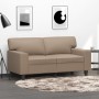 Sofá de 2 plazas de cuero sintético color capuchino 120 cm de , Sofás - Ref: Foro24-359416, Precio: 225,68 €, Descuento: %