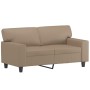 Sofá de 2 plazas de cuero sintético color capuchino 120 cm de , Sofás - Ref: Foro24-359416, Precio: 225,68 €, Descuento: %