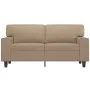 Sofá de 2 plazas de cuero sintético color capuchino 120 cm de , Sofás - Ref: Foro24-359416, Precio: 222,33 €, Descuento: %