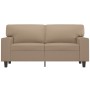 Sofá de 2 plazas de cuero sintético color capuchino 120 cm de , Sofás - Ref: Foro24-359416, Precio: 225,68 €, Descuento: %