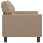 Sofá de 2 plazas de cuero sintético color capuchino 120 cm de , Sofás - Ref: Foro24-359416, Precio: 222,33 €, Descuento: %
