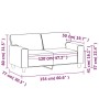 Sofá de 2 plazas de cuero sintético color capuchino 120 cm de , Sofás - Ref: Foro24-359416, Precio: 225,68 €, Descuento: %