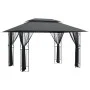 Cenador con paredes acero gris antracita 400x300x270 cm de , Carpas y cenadores - Ref: Foro24-360144, Precio: 303,36 €, Descu...