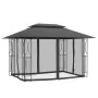 Cenador con paredes acero gris antracita 400x300x270 cm de , Carpas y cenadores - Ref: Foro24-360144, Precio: 303,36 €, Descu...