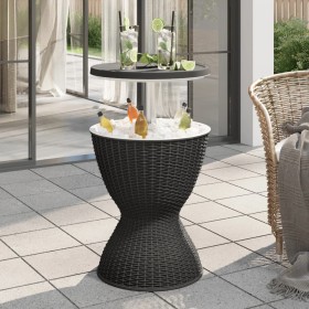 Mesa nevera 3 en 1 polipropileno negro de , Mesas de jardín - Ref: Foro24-364157, Precio: 153,39 €, Descuento: %