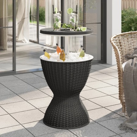 Mesa nevera 3 en 1 polipropileno negro de , Mesas de jardín - Ref: Foro24-364157, Precio: 153,39 €, Descuento: %