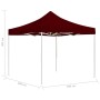 Carpa plegable profesional aluminio rojo tinto 3x3 m de , Carpas y cenadores - Ref: Foro24-45484, Precio: 179,65 €, Descuento: %