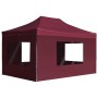 Carpa plegable profesional y paredes aluminio rojo tinto 4,5x3m de , Carpas y cenadores - Ref: Foro24-45499, Precio: 268,24 €...