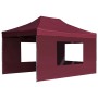 Carpa plegable profesional y paredes aluminio rojo tinto 4,5x3m de , Carpas y cenadores - Ref: Foro24-45499, Precio: 268,24 €...