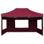 Carpa plegable profesional y paredes aluminio rojo tinto 4,5x3m de , Carpas y cenadores - Ref: Foro24-45499, Precio: 268,24 €...