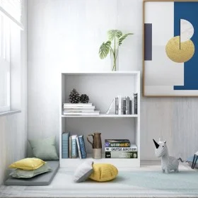 Engineered wood white shelf 60x24x76 cm by vidaXL, Bookcases and shelves - Ref: Foro24-800855, Price: 36,99 €, Discount: %