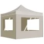 Carpa plegable profesional paredes aluminio color crema 2x2 m de , Carpas y cenadores - Ref: Foro24-48930, Precio: 159,87 €, ...