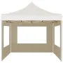 Carpa plegable profesional paredes aluminio color crema 2x2 m de , Carpas y cenadores - Ref: Foro24-48930, Precio: 159,87 €, ...