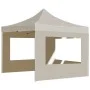 Carpa plegable profesional paredes aluminio color crema 2x2 m de , Carpas y cenadores - Ref: Foro24-48930, Precio: 159,87 €, ...