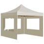Carpa plegable profesional paredes aluminio color crema 2x2 m de , Carpas y cenadores - Ref: Foro24-48930, Precio: 158,85 €, ...