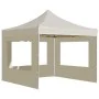 Carpa plegable profesional paredes aluminio color crema 2x2 m de , Carpas y cenadores - Ref: Foro24-48930, Precio: 159,87 €, ...