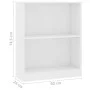 Estantería madera de ingeniería blanco 60x24x76 cm de vidaXL, Librerías y estanterías - Ref: Foro24-800855, Precio: 36,99 €, ...
