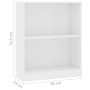 Estantería madera de ingeniería blanco 60x24x76 cm de vidaXL, Librerías y estanterías - Ref: Foro24-800855, Precio: 38,14 €, ...