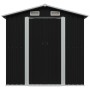 Caseta de jardín de acero gris antracita 204x132x186 cm de vidaXL, Cobertizos - Ref: Foro24-47028, Precio: 224,04 €, Descuent...