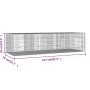 Jaula para conejos 4 paneles hierro galvanizado 217x79x54 cm de , Jaulas y habitáculos para animales pequeños - Ref: Foro24-1...