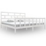 Estructura de cama madera maciza blanco Super King 180x200 cm de vidaXL, Camas y somieres - Ref: Foro24-3101364, Precio: 175,...