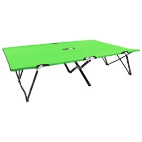 Tumbona plegable para 2 personas acero verde de , Tumbonas - Ref: Foro24-310351, Precio: 112,57 €, Descuento: %