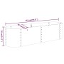 Jardinera arriate acero recubierto polvo antracita 152x40x36 cm de , Maceteros y jardineras - Ref: Foro24-318871, Precio: 46,...