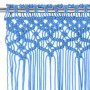 Cortina de macramé algodón azul 140x240 cm de , Cortinas y visillos - Ref: Foro24-323987, Precio: 42,56 €, Descuento: %