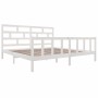 Estructura de cama madera maciza blanco Super King 180x200 cm de vidaXL, Camas y somieres - Ref: Foro24-3101364, Precio: 175,...