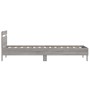 Cama con cabecero madera de ingeniería gris Sonoma 100x200 cm de , Camas y somieres - Ref: Foro24-838531, Precio: 93,61 €, De...