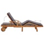 Tumbona con cojín madera maciza de acacia de vidaXL, Tumbonas - Ref: Foro24-46026, Precio: 239,50 €, Descuento: %