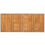 Mesa de jardín superficie de madera ratán PE gris 190x80x74 cm de , Mesas de jardín - Ref: Foro24-365310, Precio: 243,62 €, D...