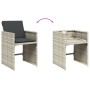 Sillones de jardín con cojines 4 uds ratán sintético gris claro de , Sillas de jardín - Ref: Foro24-364988, Precio: 156,60 €,...