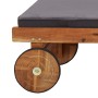 Tumbona con cojín madera maciza de acacia de vidaXL, Tumbonas - Ref: Foro24-46026, Precio: 239,50 €, Descuento: %