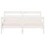 Estructura de cama con cabecero madera pino blanco 120x200 cm de , Camas y somieres - Ref: Foro24-842791, Precio: 155,56 €, D...