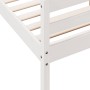 Estructura de cama con cabecero madera pino blanco 120x200 cm de , Camas y somieres - Ref: Foro24-842791, Precio: 155,56 €, D...