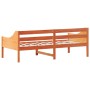 Sofá cama de madera maciza de pino marrón cera 80x200 cm de , Camas y somieres - Ref: Foro24-842829, Precio: 109,46 €, Descue...