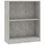 Estantería madera de ingeniería gris hormigón 60x24x76 cm de vidaXL, Librerías y estanterías - Ref: Foro24-800859, Precio: 32...