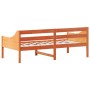 Sofá cama de madera maciza de pino marrón cera 90x190 cm de , Camas y somieres - Ref: Foro24-842841, Precio: 115,05 €, Descue...